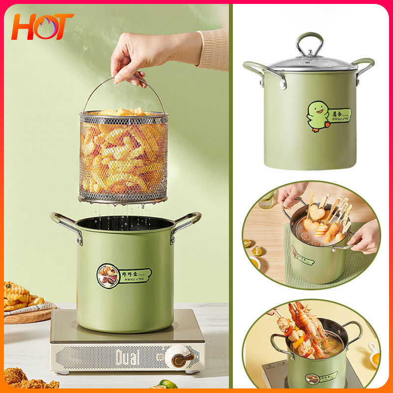 Deep Fryer 3L Pan Mini Multifunctional French Fries Gas Type With Oil