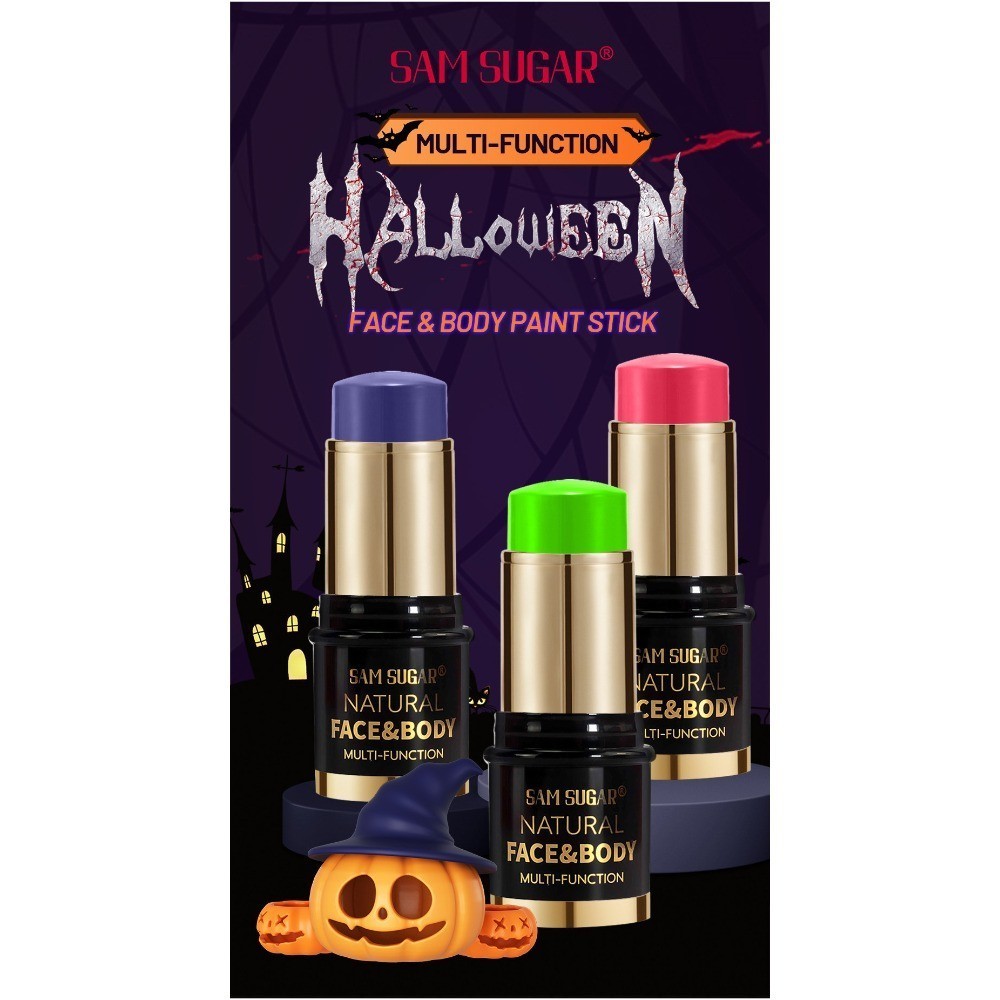 SAM SUGAR 1Pc Halloween Face Body Painting Stick Cream Waterproof UV