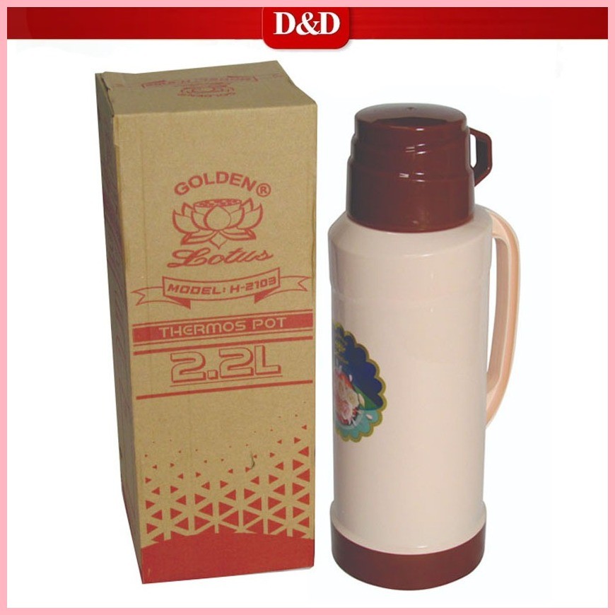 Micromatic H2103 2.2L Golden Lotus Thermos Pot Vaccum Flask Hot Water