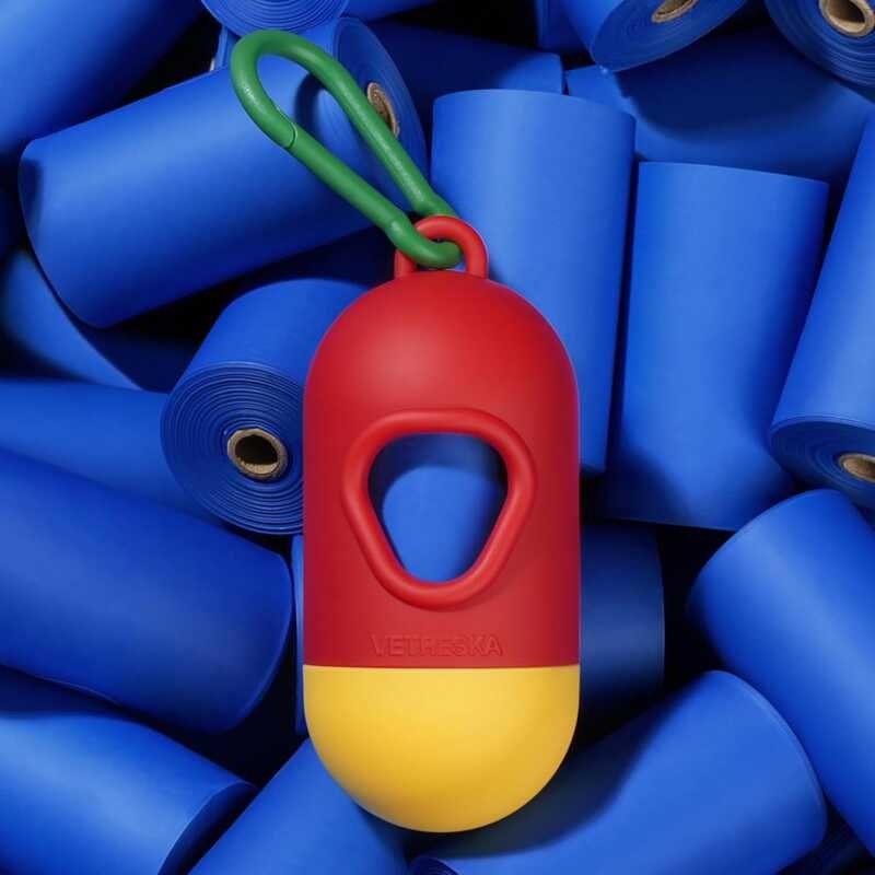 VETRESKA Chroma Dog Poop Bag Dispenser with Unscented, Leak Proond