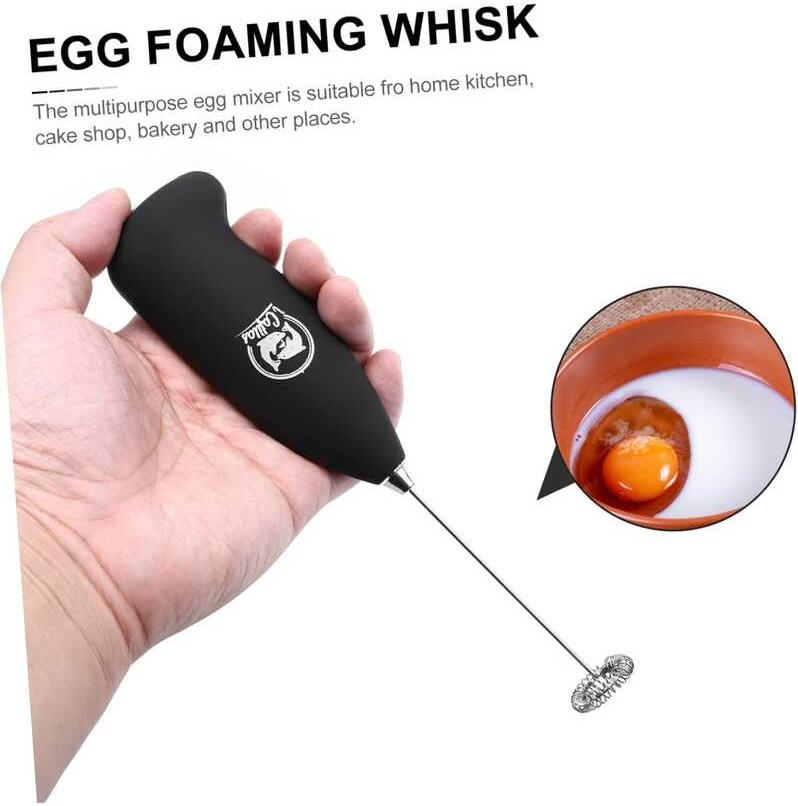 Power Auto 1pc Button Mixer Supplies Frothing Tool Electric Milk ...