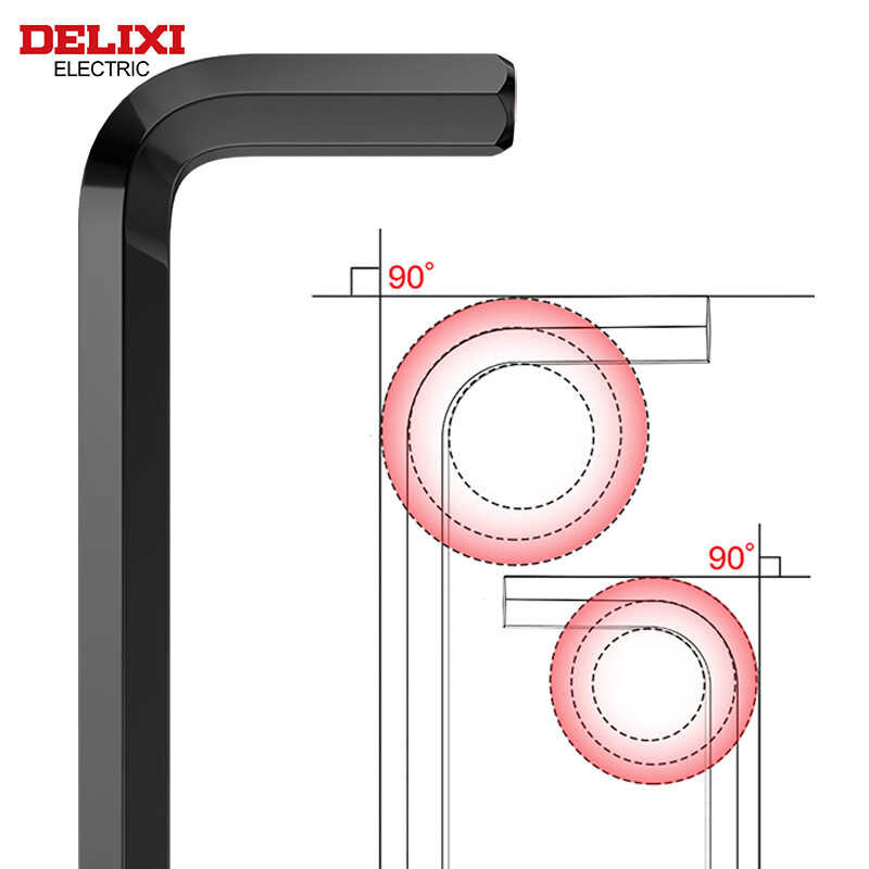 DELIXI ∮ ELECTRIC Allen Key Set，Allen Hex Wrencrewdriverbox-Packed Set ...