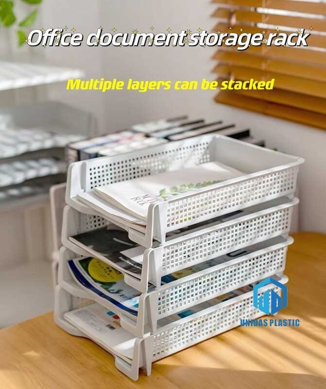 Glass A 3/5Layer Office Desktop Multi-Layer Stacked Data Rack LONG ...