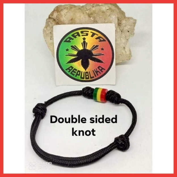Rasta Paracord Single/Double sided knot(Bracelet/Anklet) | Shopee ...