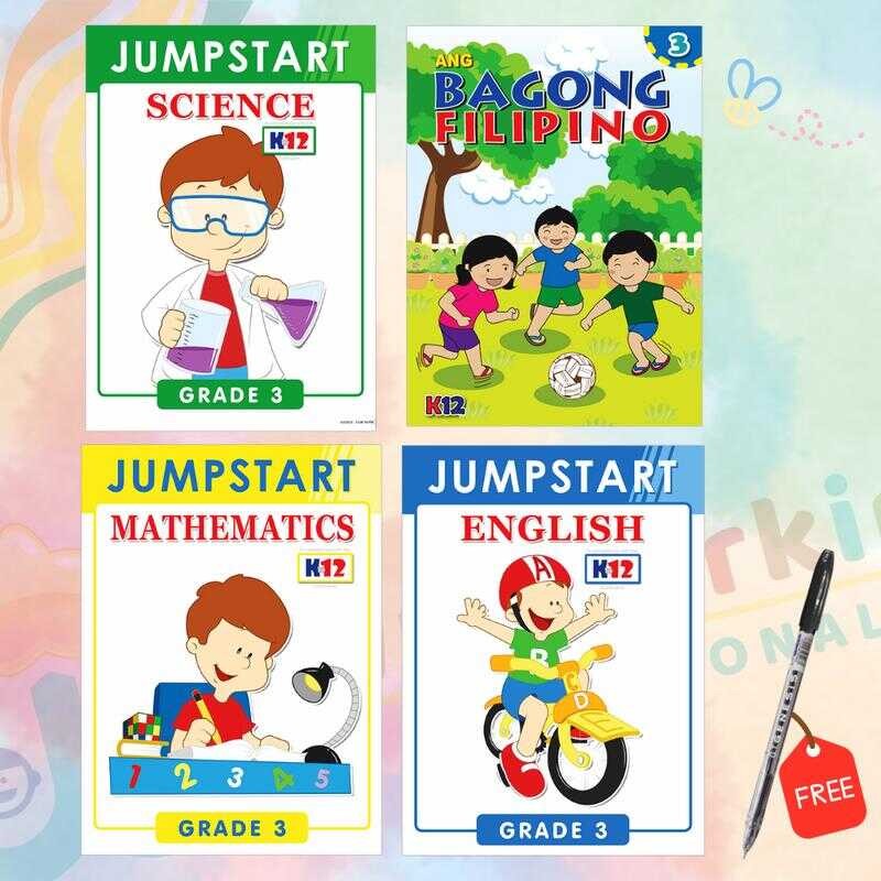 JUMPSTART GRADE 3 WORKBOOKS (English, Filipino, Science & Mathematics ...