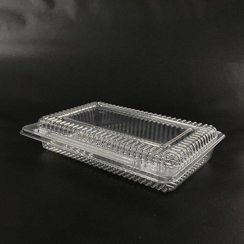 10 Pcs Disposable Clear Clamshell Food Container Rectangle for Cakes ...
