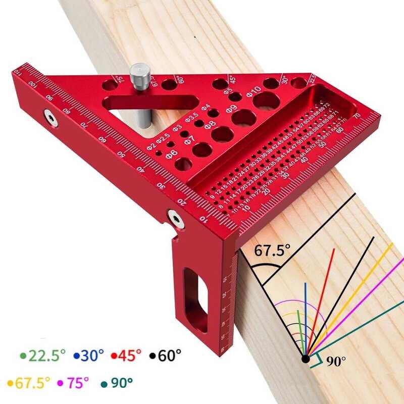 LY Five Generations Carpenter's Triangle Ruler With Hidden Aluminum ...