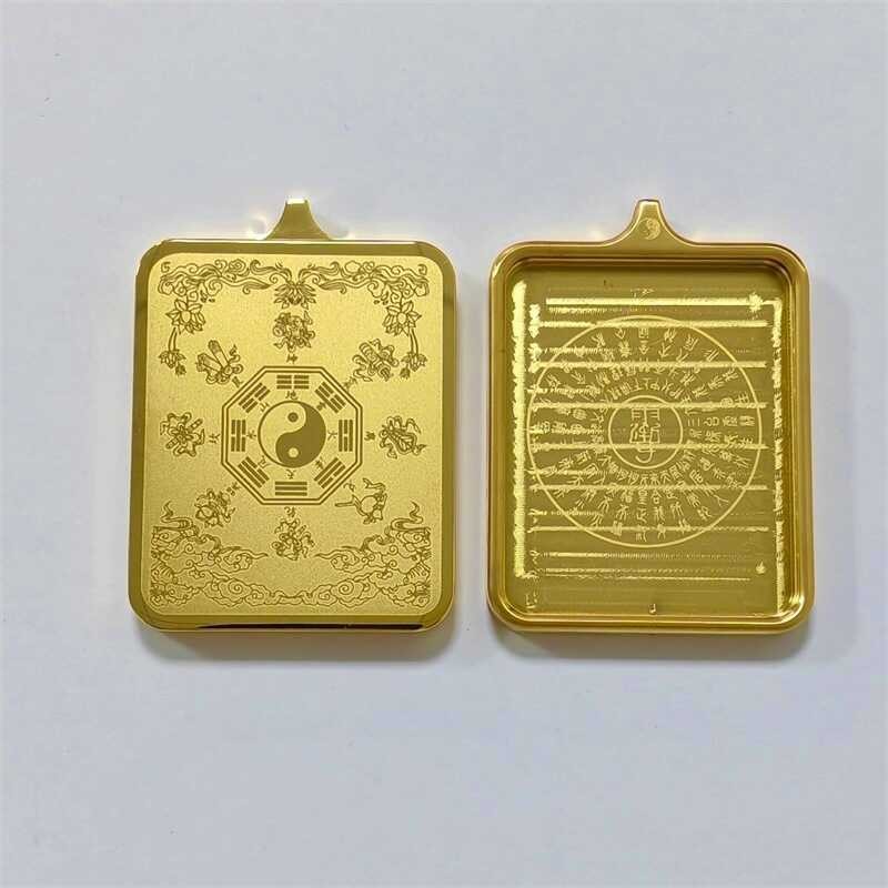 Titanium Steel Thangka Box Empty Box Pendant 4*5 Tibetan Small Thangka ...