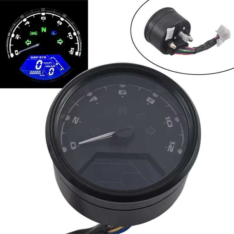 M A13f-Universal Monocycle LCD Digital Tachometer Speed Odometer ...