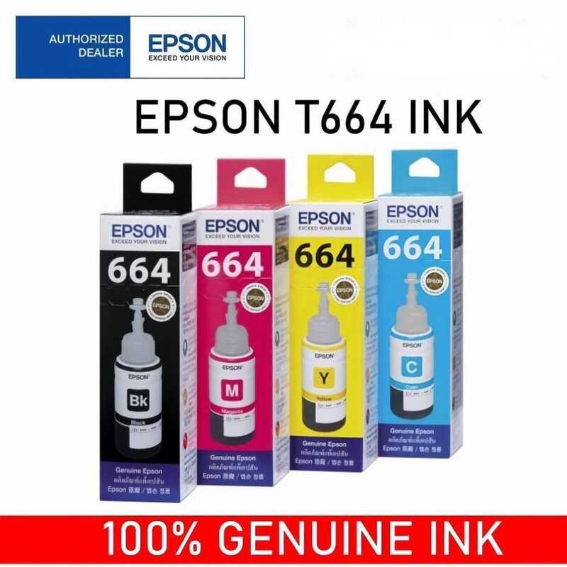 Epson 664 Ink Bottle 70Ml Series For Printer L220 L210 L101 L111 L130 ...