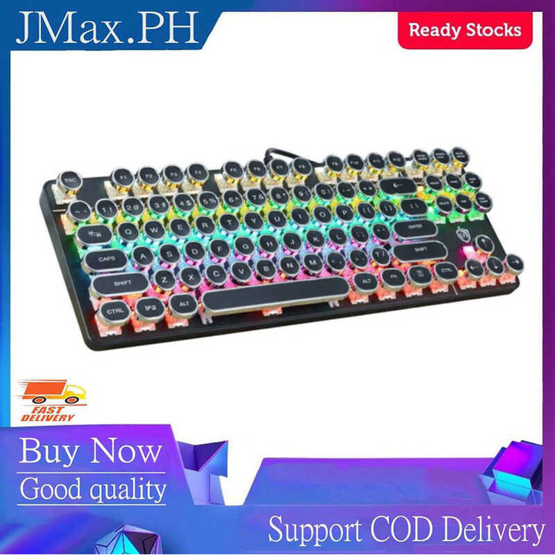 Original Punk Jk500 LED Backlight USB Wired Mechanical 87 Key Metal ...