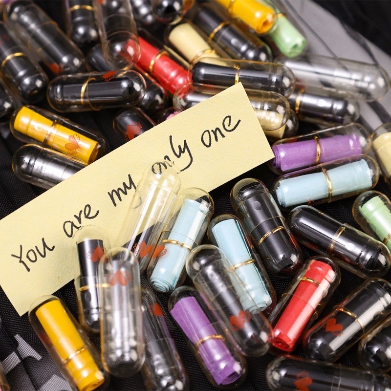 Message In Bottle Message Emoticon Capsule Letter Mini Creative Love ...