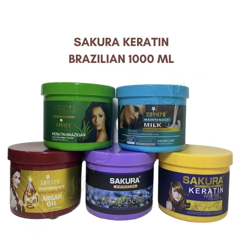 XHL.JYG SAKURA Keratin Brazilian hair Treatment 1000ml Shopee Philippines