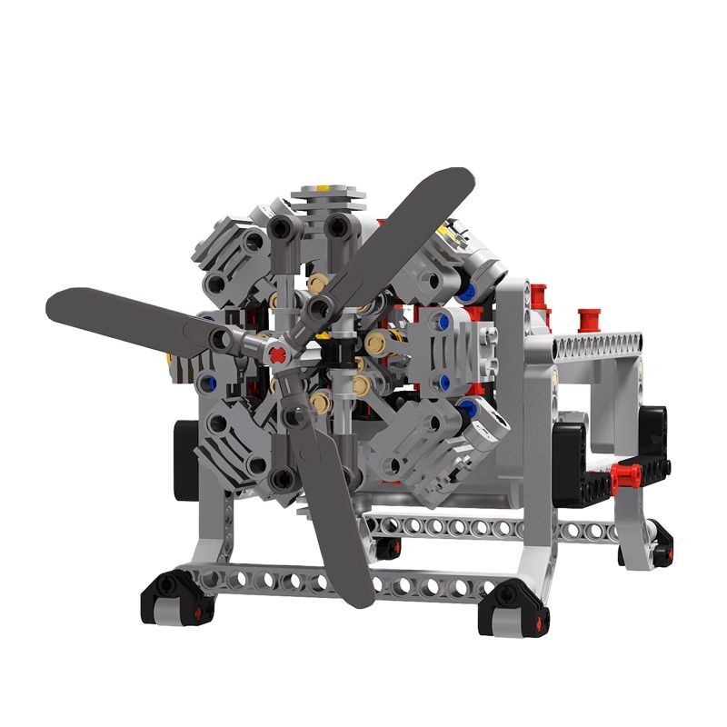 NEW Technical Nical Series MOC Kits 8-Cyder Radial Aircraft Engine ...