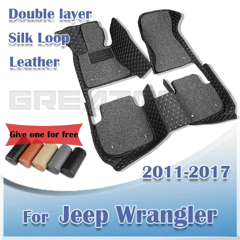 or Mats Car For Jeep Wrangler（TWO DOORS）20112016 2017 Double Layer