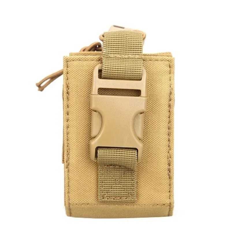 Original British Military GPS radio pouch molle bag nylon bag holster Olive