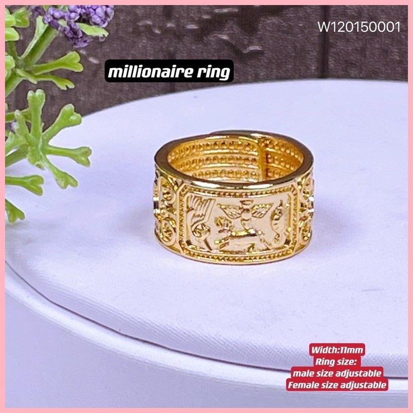 ஐ (wikacharms)millionaire ring (female and male size adjustable ...
