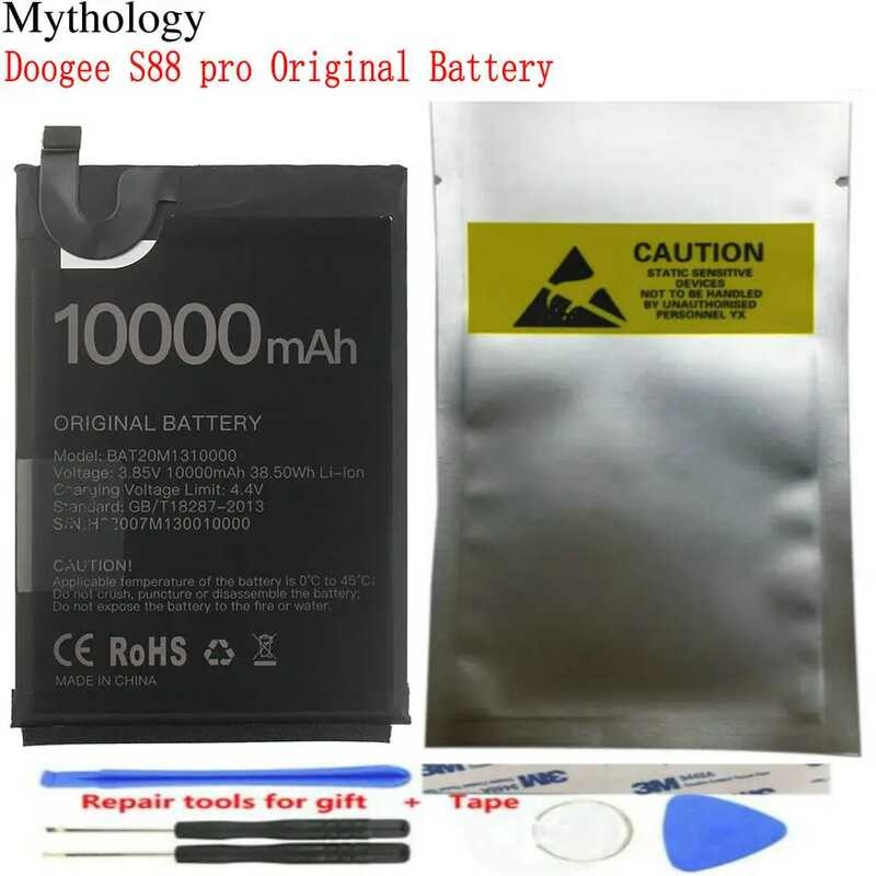 Battery for Pro 10000mAh LiIon Rechargeable Batteries Doogee S88 Plus