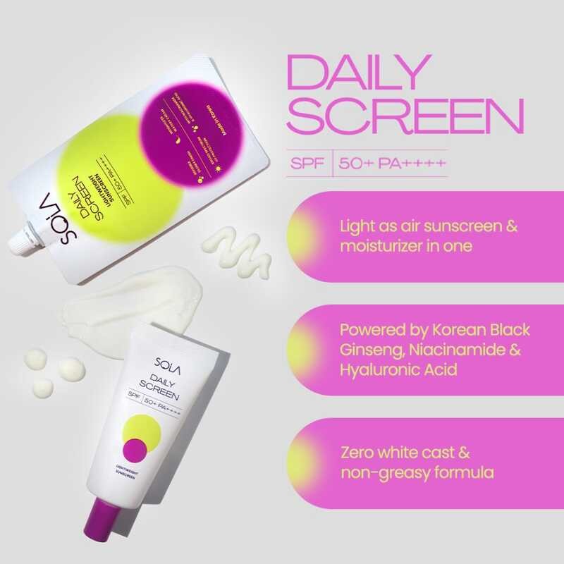 SOLA Daily Screen SPF 50+ Pa++++ 7Ml Trio Pack | Shopee Philippines