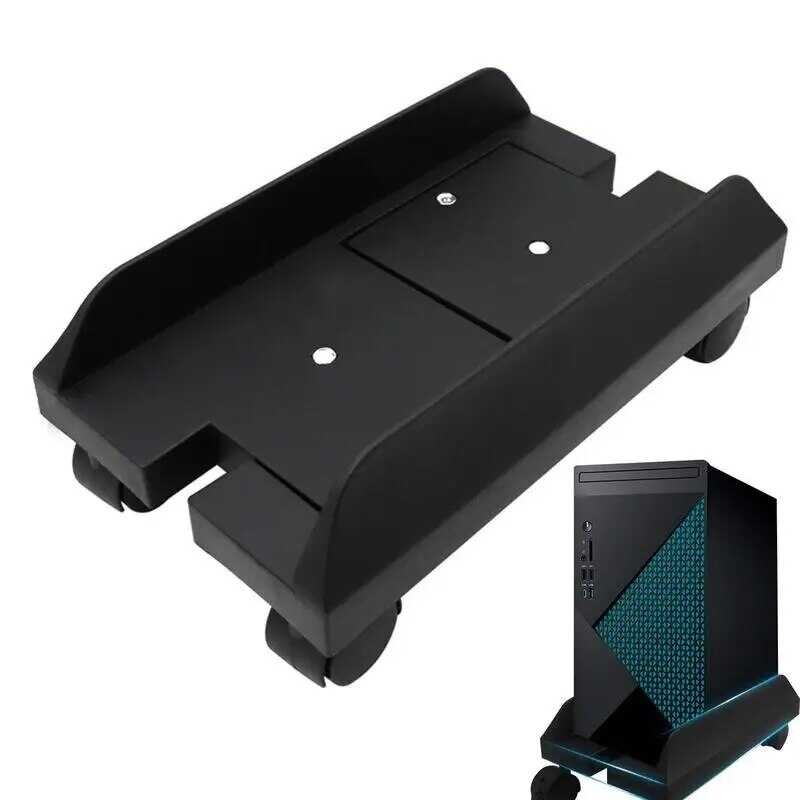 CPU Computer Mobile Tower Desop Bracket With Rolg Caster Wheels Under ...