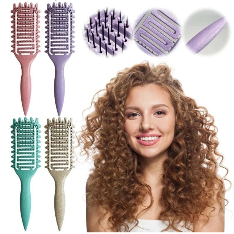 Curls Barber Styling Tool Bounce Curl Define Styling Hair Brush Tangled ...