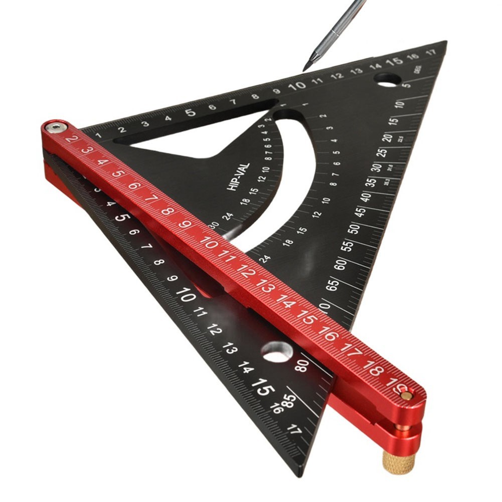 Aluminum alloy triangle ruler 45 degree 90 degree right angle ruler ...