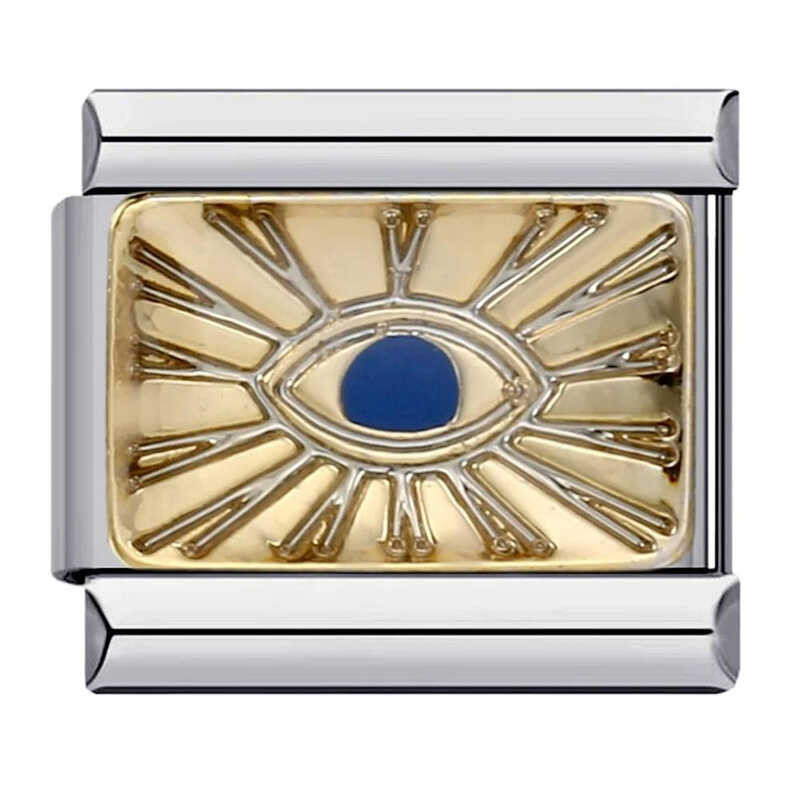 Bracelet Italian Module ItalianCharm Stainless Steel Square Elastic ...