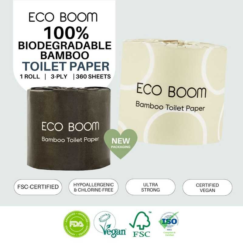 ECO BOOM Biodegradable Bamboo Toilet Paper Roll 706 | Shopee Philippines