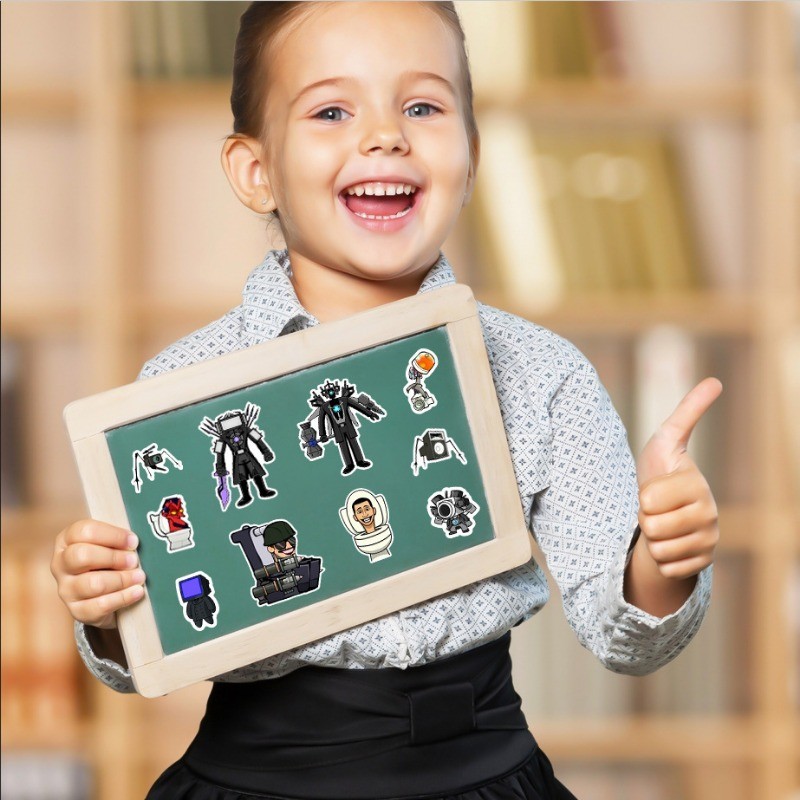 8Sheets/set Skibidi Toilet vs Titan Cameraman Puzzle Stickers Puzzle ...