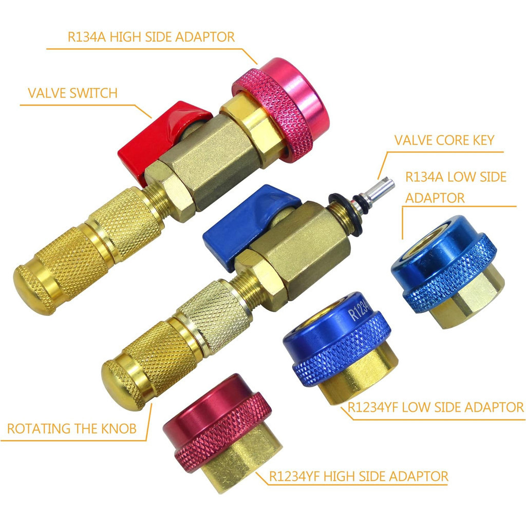 HVAC AC Valve Core Remover/Installer Tool For R134a & R12 Systems - High & Low Side Service