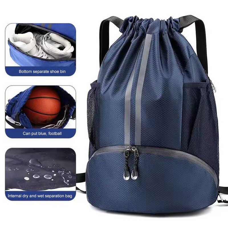 Basketball Drawstring Bag Na May Shoe Compartment Hiking Climbing ...