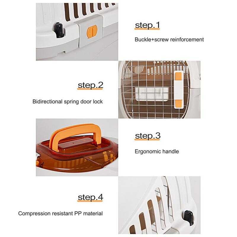 Car Portable Transport Carry Cage Box Pet Travel Washable Cats Stress