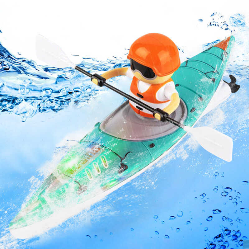 Paddle 2.4G Colorful RC Rowing LED Lights Waterproof Ship Underwater ...