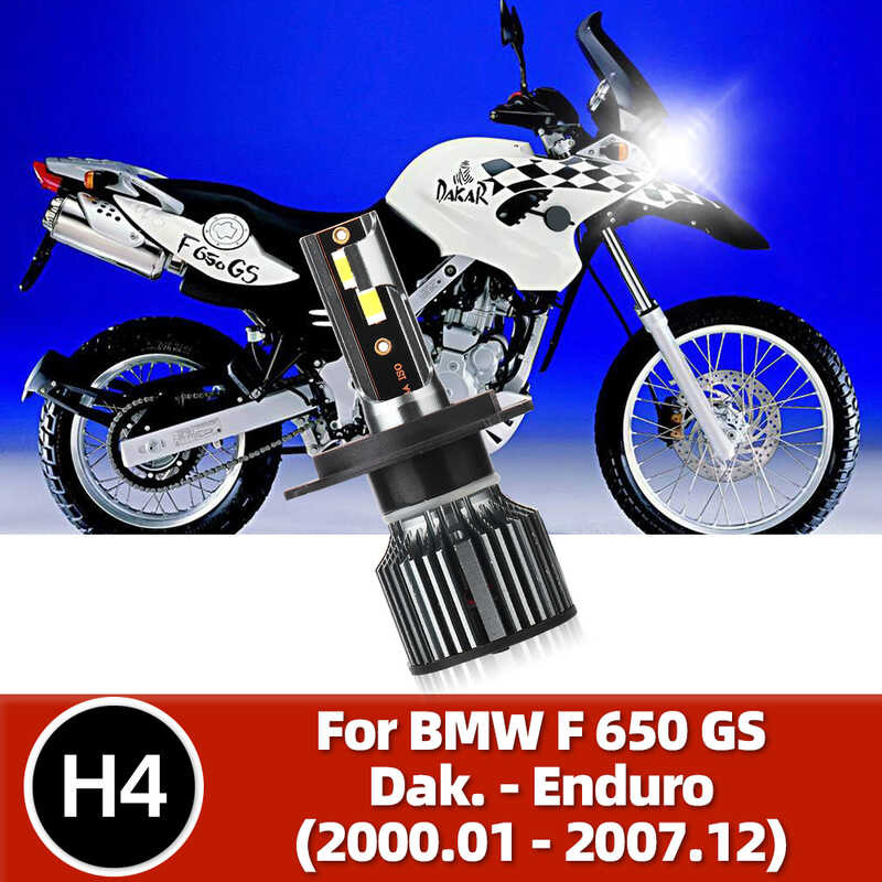 LED f Motorcycle Headlight Hi Low Beam H4 Headlamp 7500LM 12V Para sa