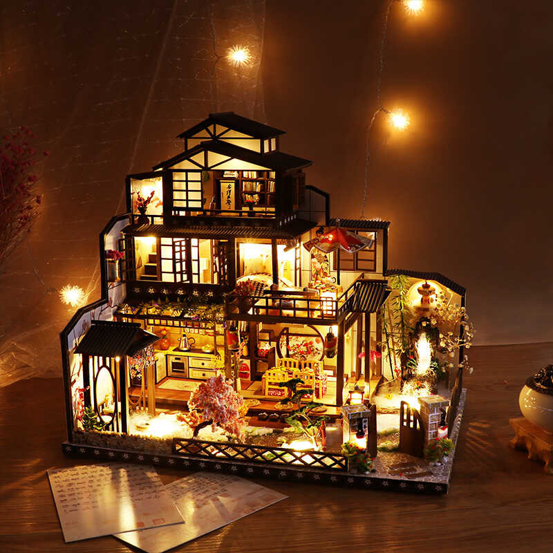 Tt Hongda New DIY Miniature House Ancient City Moon Viewing Creative ...