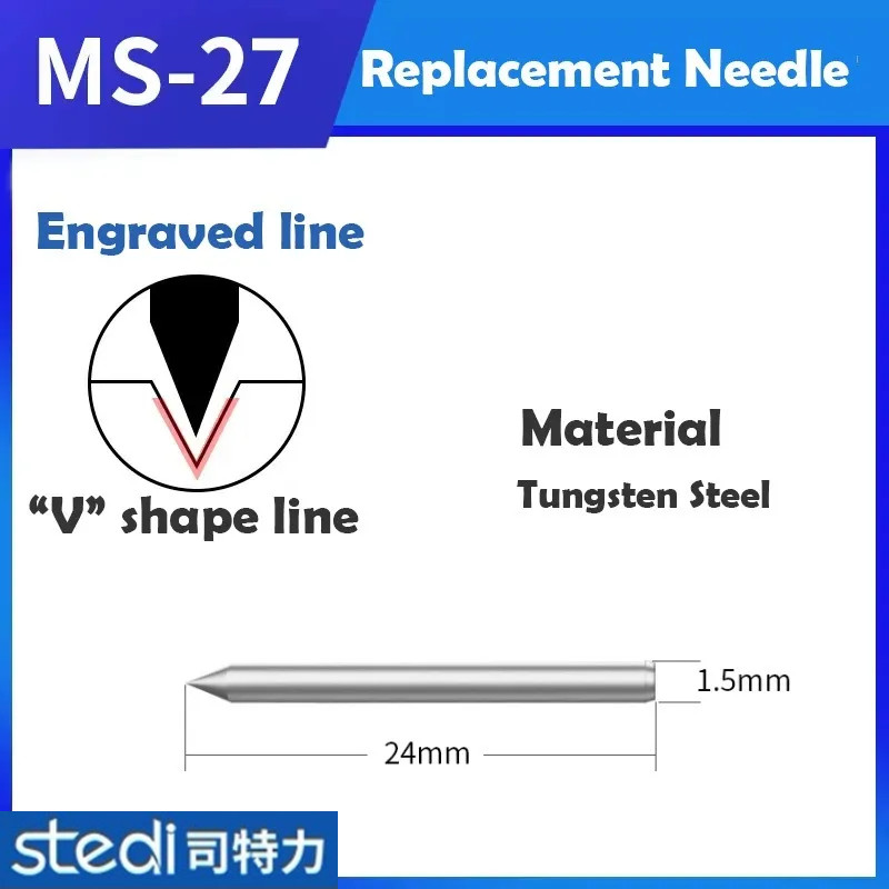 Stedi Tungsten Steel Needle with Handle Set MS-23 / Push Knife 1.5mm ...