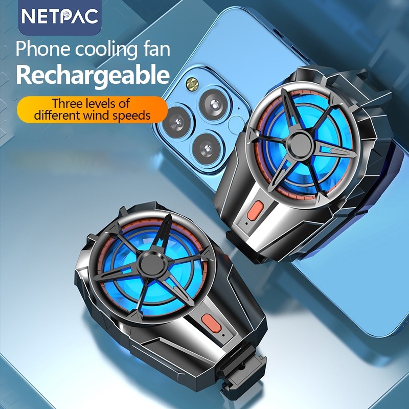 (COD) NETPAC X52 Wireless Phone Cooler For Gaming Portable Rechargeable ...