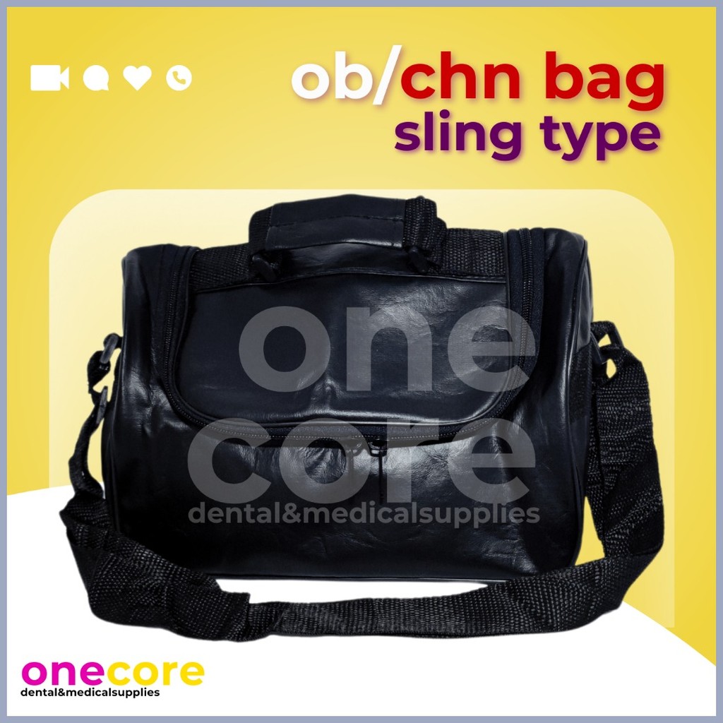 ∨ OB Bag Leather | Medical / Nursing Bag / CHN Bag ( Sling Bag and ...