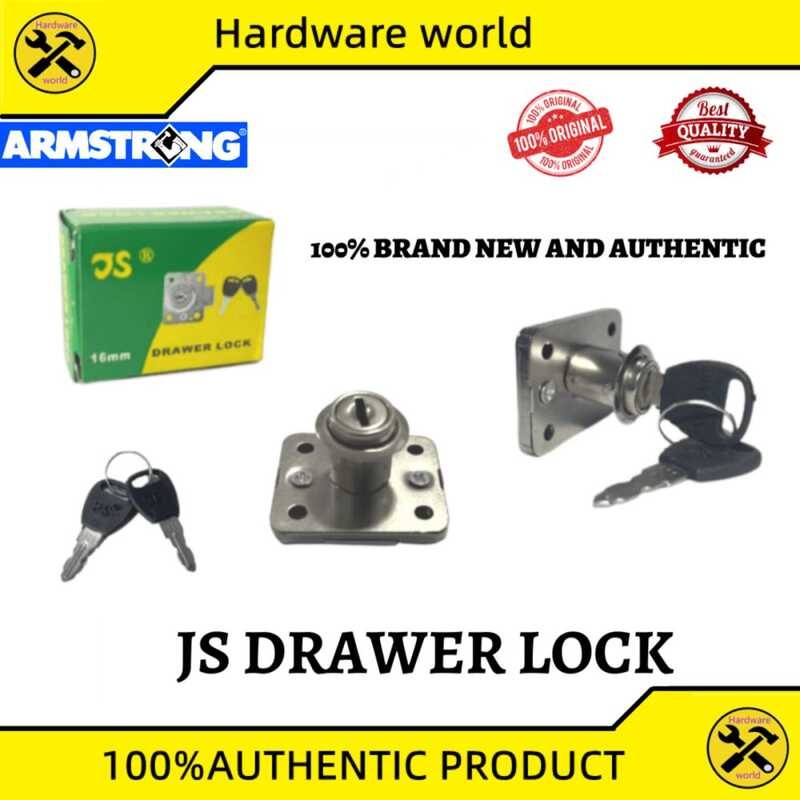 JS DRAWER LOCK With Srcew And Key Heavy Duty Lock Hjh | Shopee Philippines
