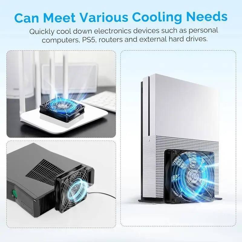 Router PC Portable Cooling USB Powered Computer Cabinet Cooler Blower ...