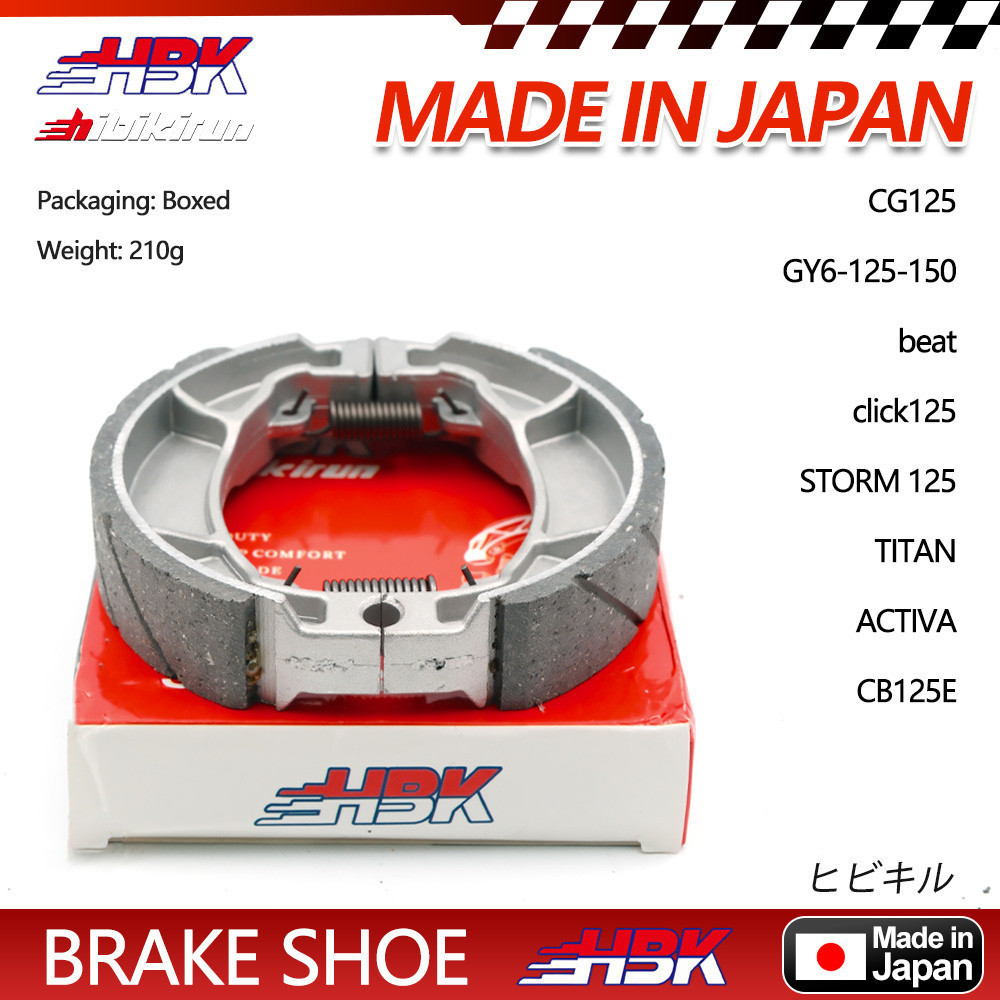 10pcs Brake Shoe Rear For Tmx/Click/Beat/Xrm/Wave/CB125 Motorcycle ...