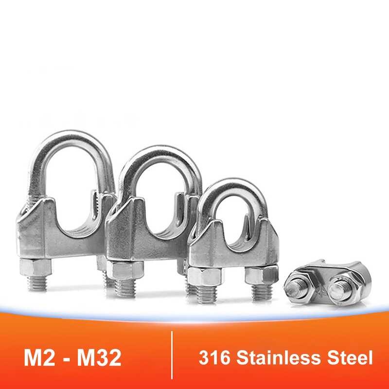 M Yingke 316 Stainless 1 U Type Clamp Clips M2 M3 M4 M5 M6 M8 M10 - M16 ...