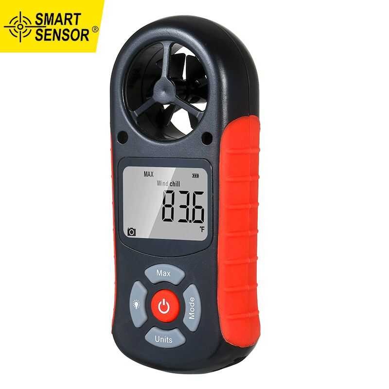 M Smart Sensor 8 In 1 Handheld Anemometer Wind Speed/Wind Chill ...