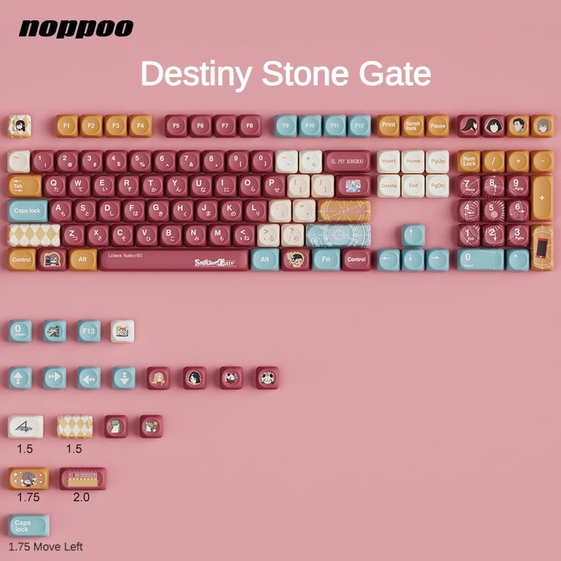 PBT keycap MOA Small circular keycaps Destiny Stone Gate thermal Dye ...