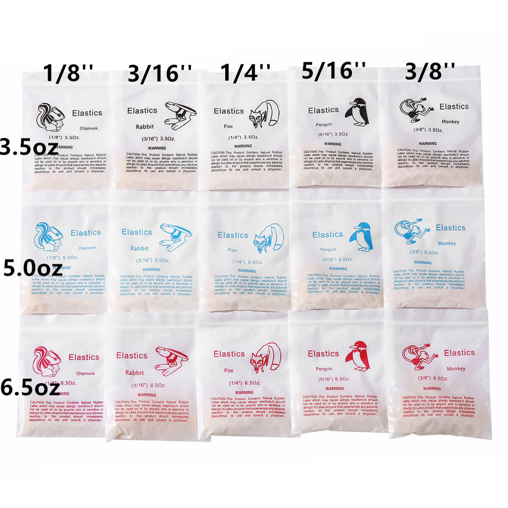 5000PC Dental Rubber Bands Gap Tooth Bands Elastic Band 3.5 / 5.0 / 6.5