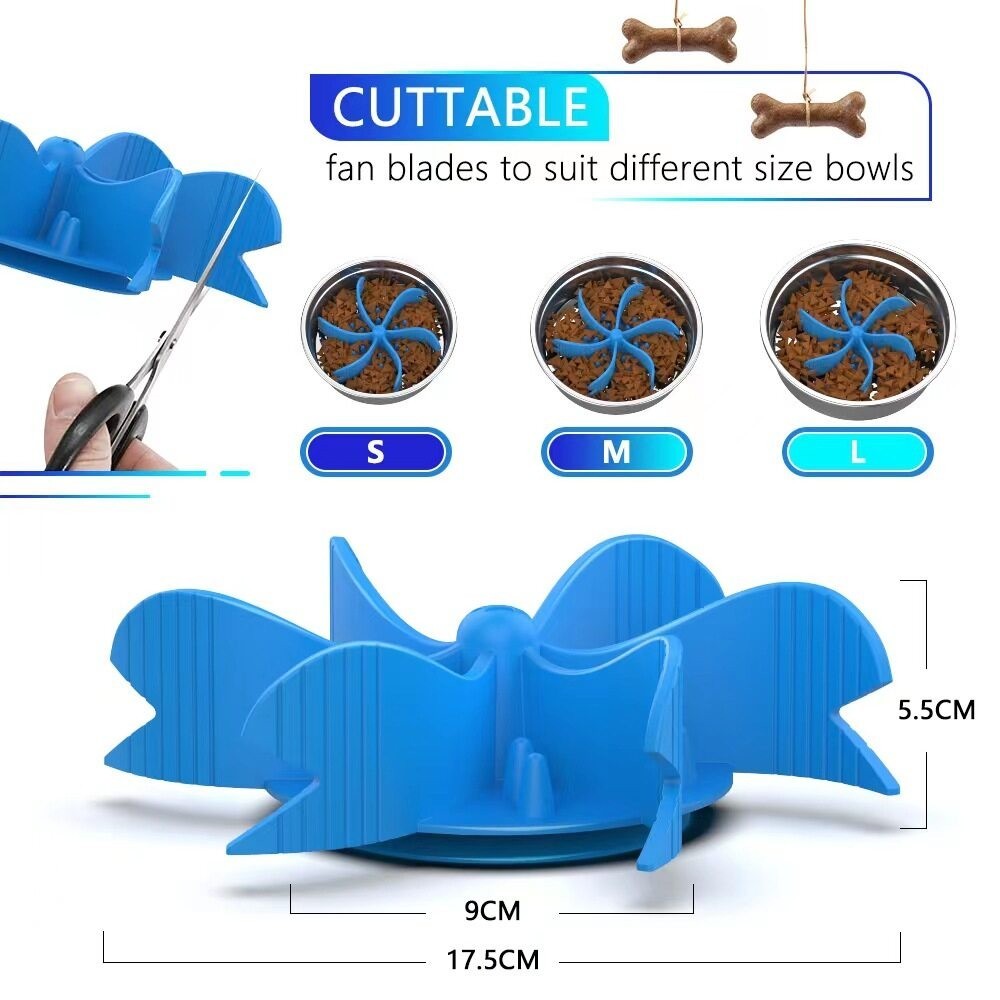 View of Pawsome Pet Slow Feeder Dog Bowls Slow Eating Dog Bowl for Small Breed ...