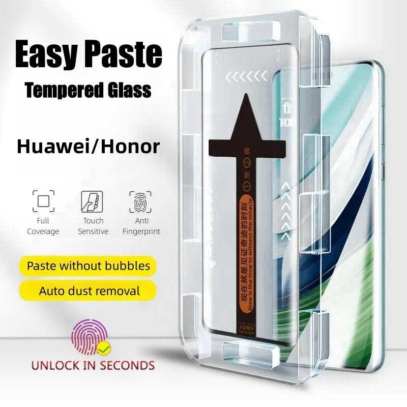 Easy Install Tempered Huawei 5G Full Coverage Screen Protector HD Clear ...