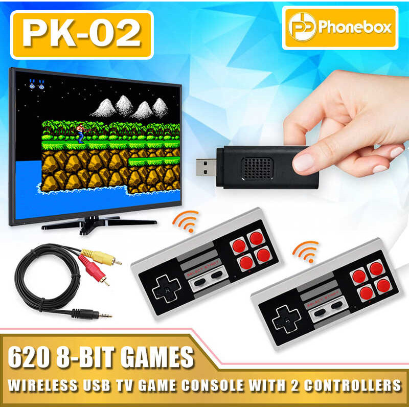 PK02 Classic SFC Console USB Mini TV Video NES Game Box Stick na may 2