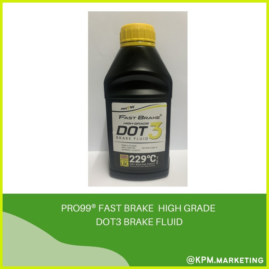 ♂ PRO99 FastBrake high-grade DOT-3 Brake Fluid 500ml | Shopee Philippines