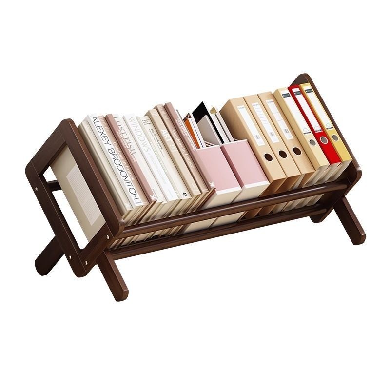 Desktop Bookshelf Storage Rack Office Small Solid Wood Multi-Layer ...